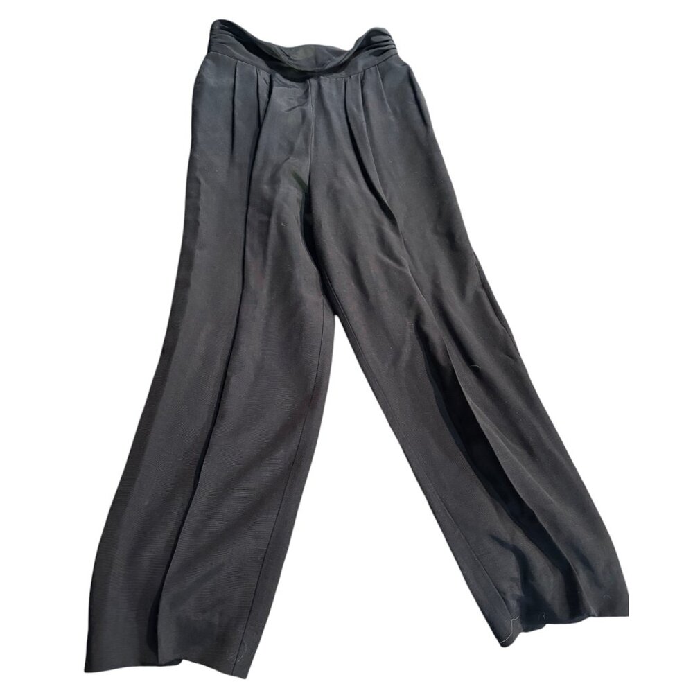 Fundamental Things VTG high rise pleated black dress pants slacks trousers sz‎ 8